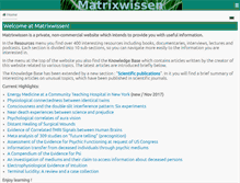 Tablet Screenshot of matrixwissen.de